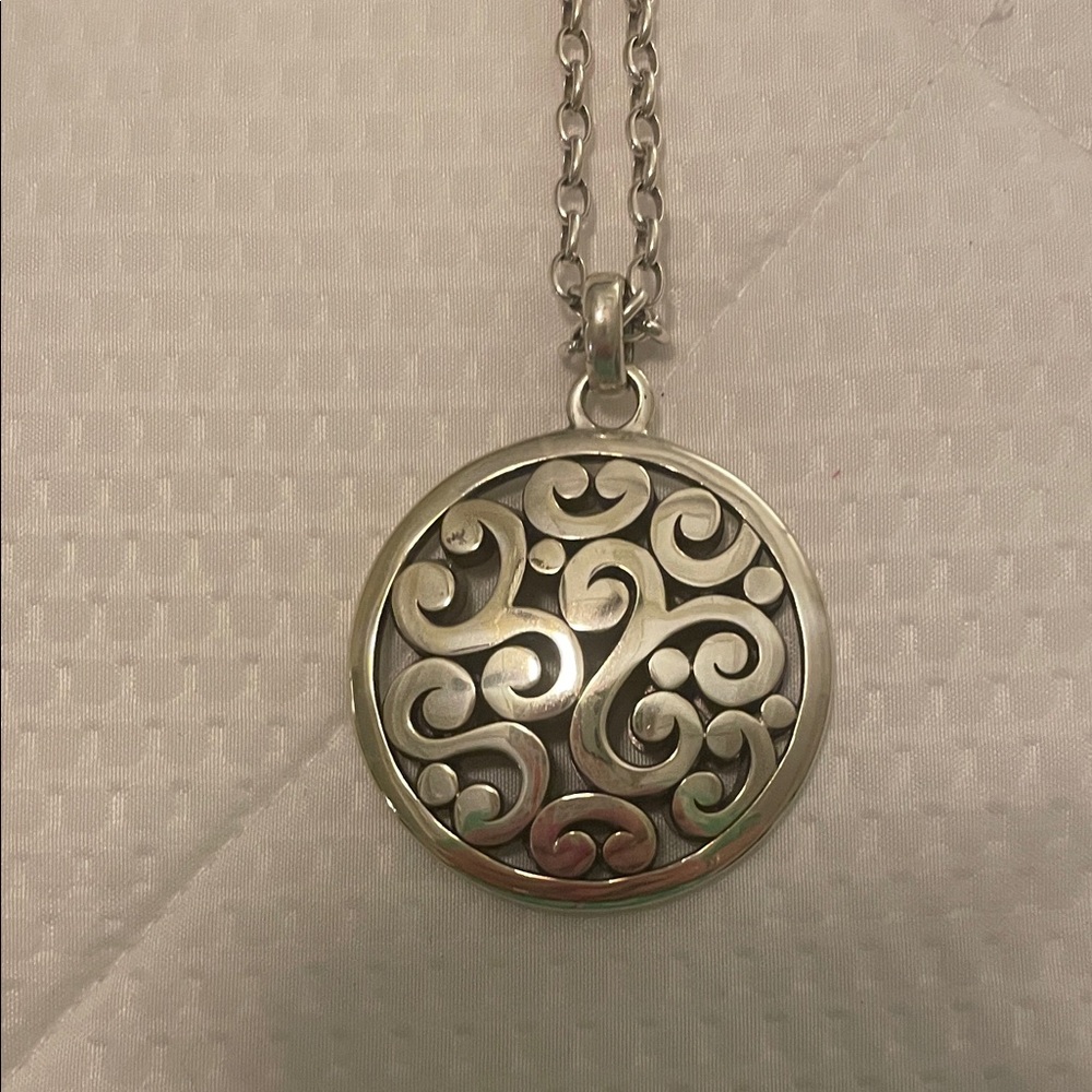 Brighton Silver Swirl Necklace
